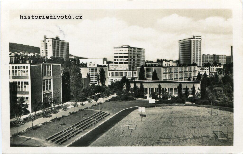 Zlin - Schulviertel Zlín Školní čtvrť po 8.5.1945